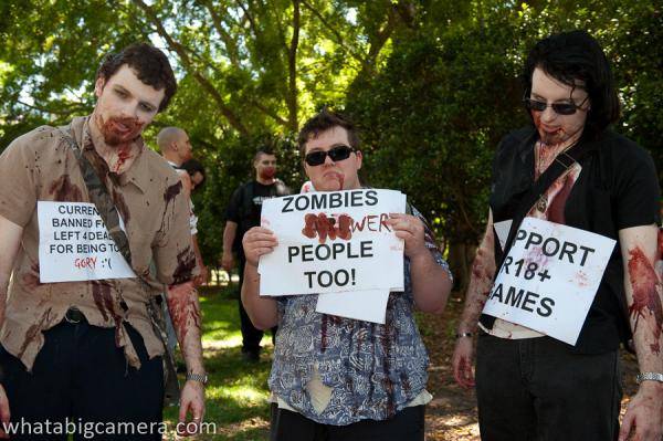 Zombie protest Austalië