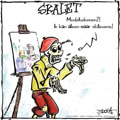 Skalet - Modeltekenen? Ik kan alleen maar stillevens!