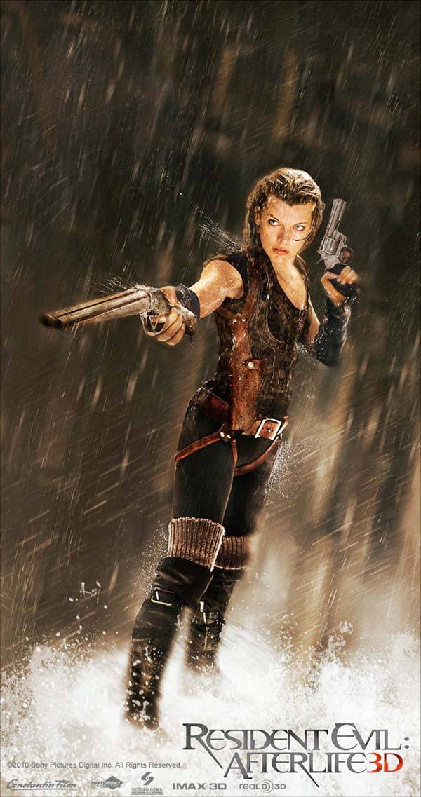 resident evil afterlife 3d poster