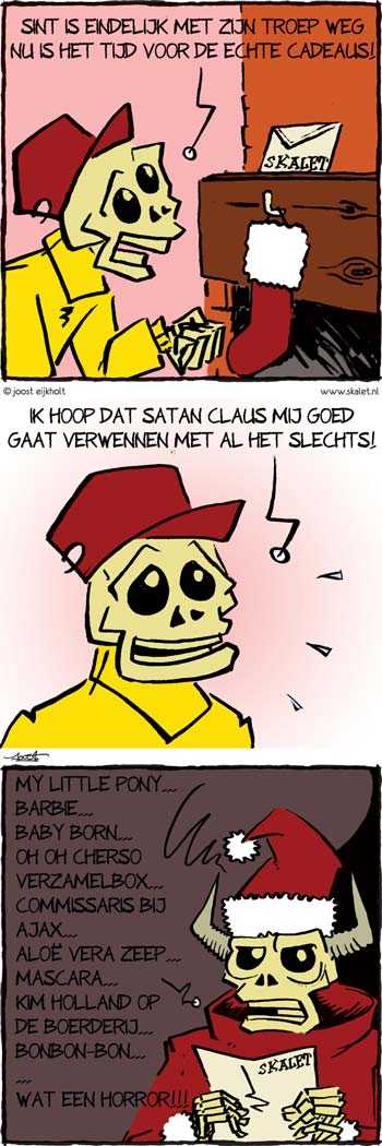 ontwerp en illustratie, cartoons en strips - Het einde van Sinterklaas