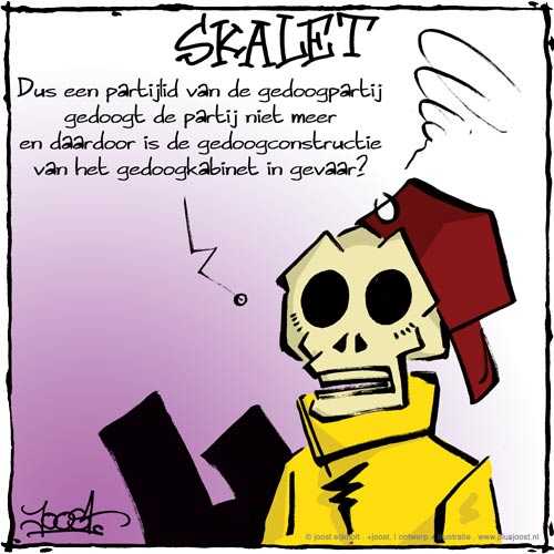 Skalet gedoogt het gedogen niet meer