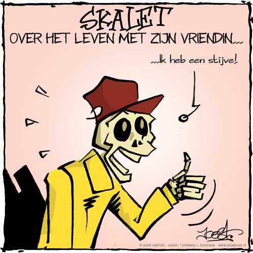 Skalet over zijn vriendin