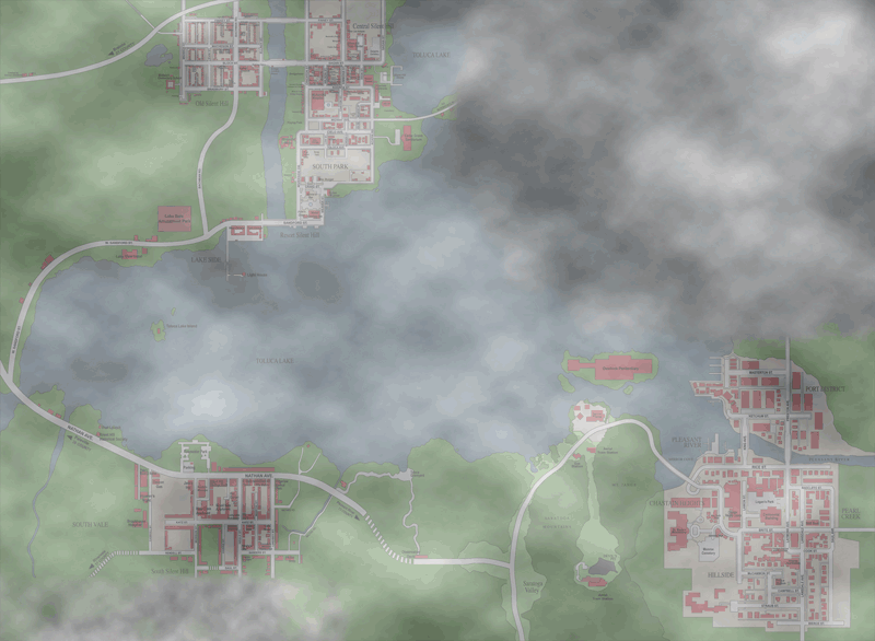 Plattegrond Silent Hill