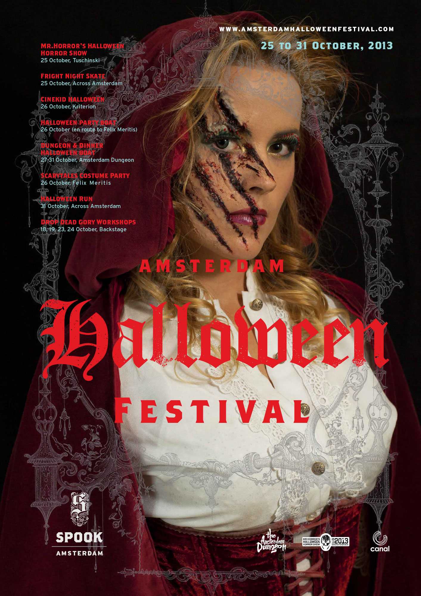 Festival Poster Amsterdam Spook Halloween Festival