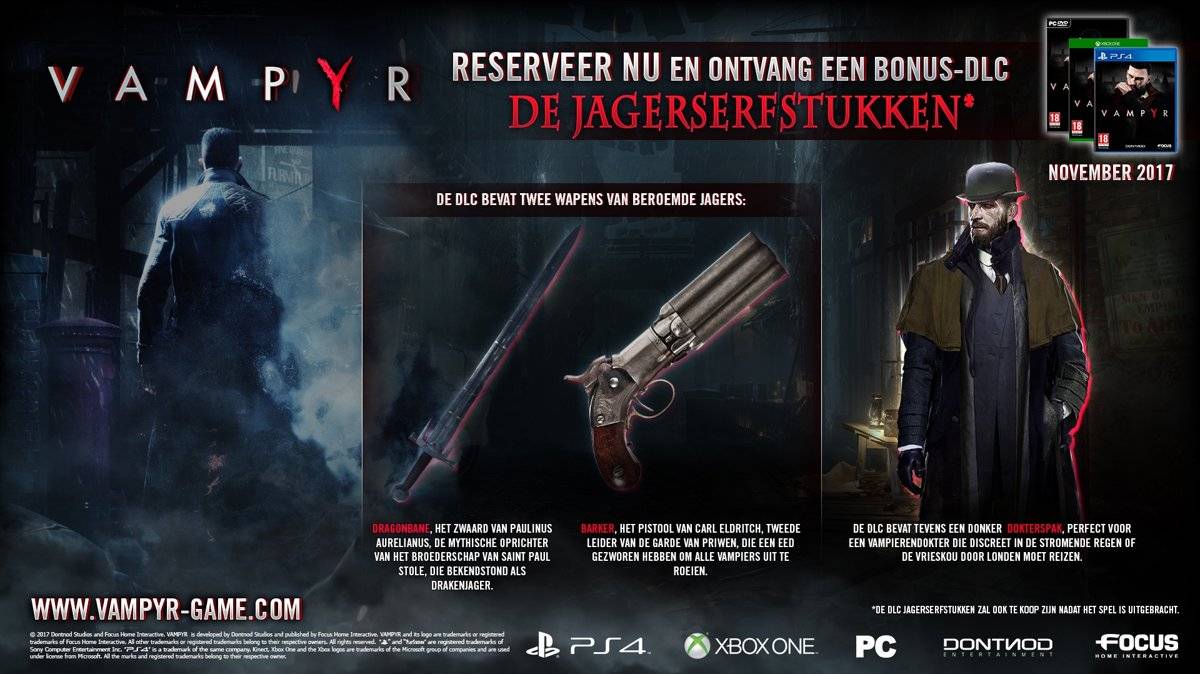 vampyr pre-order -bonus