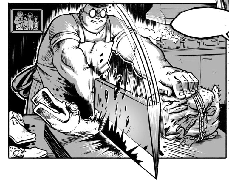 Afbeelding uit stripboek Bloeddorst #2