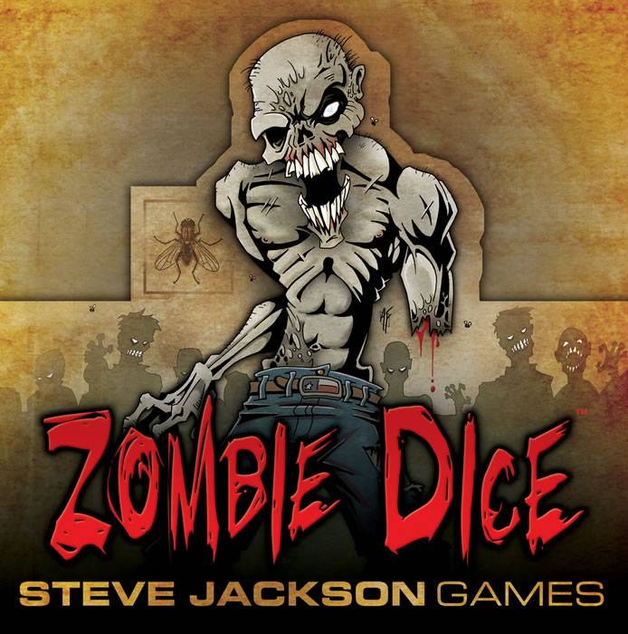 Zombie Dice: Eat brains. Don't get shotgunned.