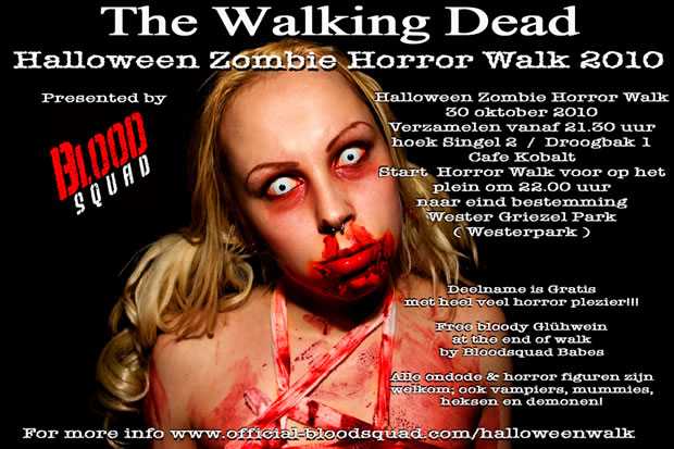 Zombie Walks in Amsterdam en Den Helder met Halloween