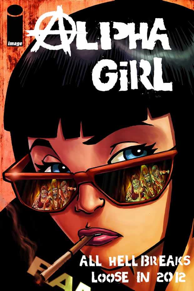 Cosmetica oorzaak einde van de wereld in comic Alpha Girl