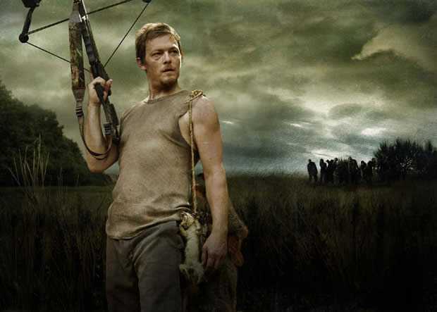 Norman Reedus (Daryl Dixon) over The Walking Dead seizoen 2