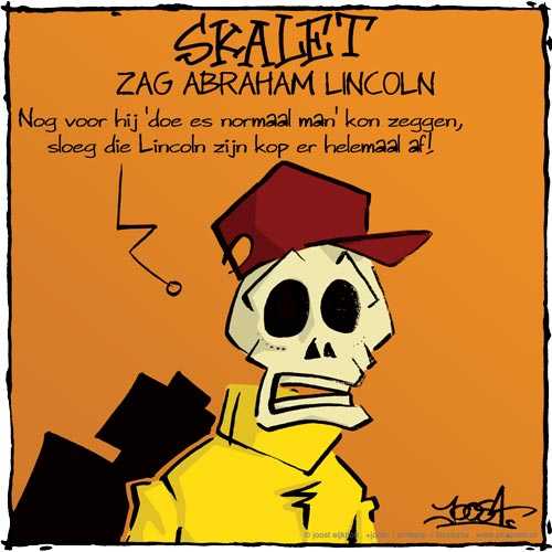 Skalet zag Abraham Lincoln