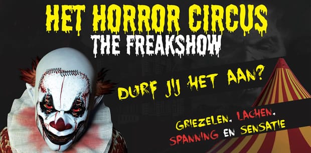 Voor de eerste in Nederland: Freakshow Horror Circus