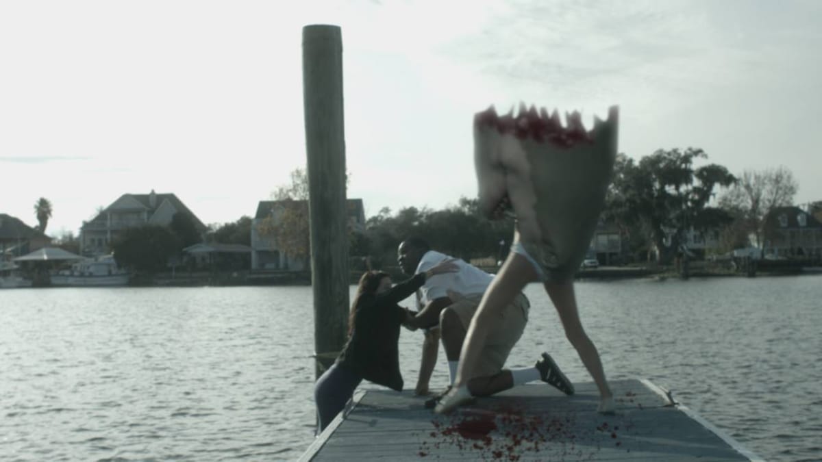 Recensie Zombie Shark / Shark Island (Misty Talley, 2015)