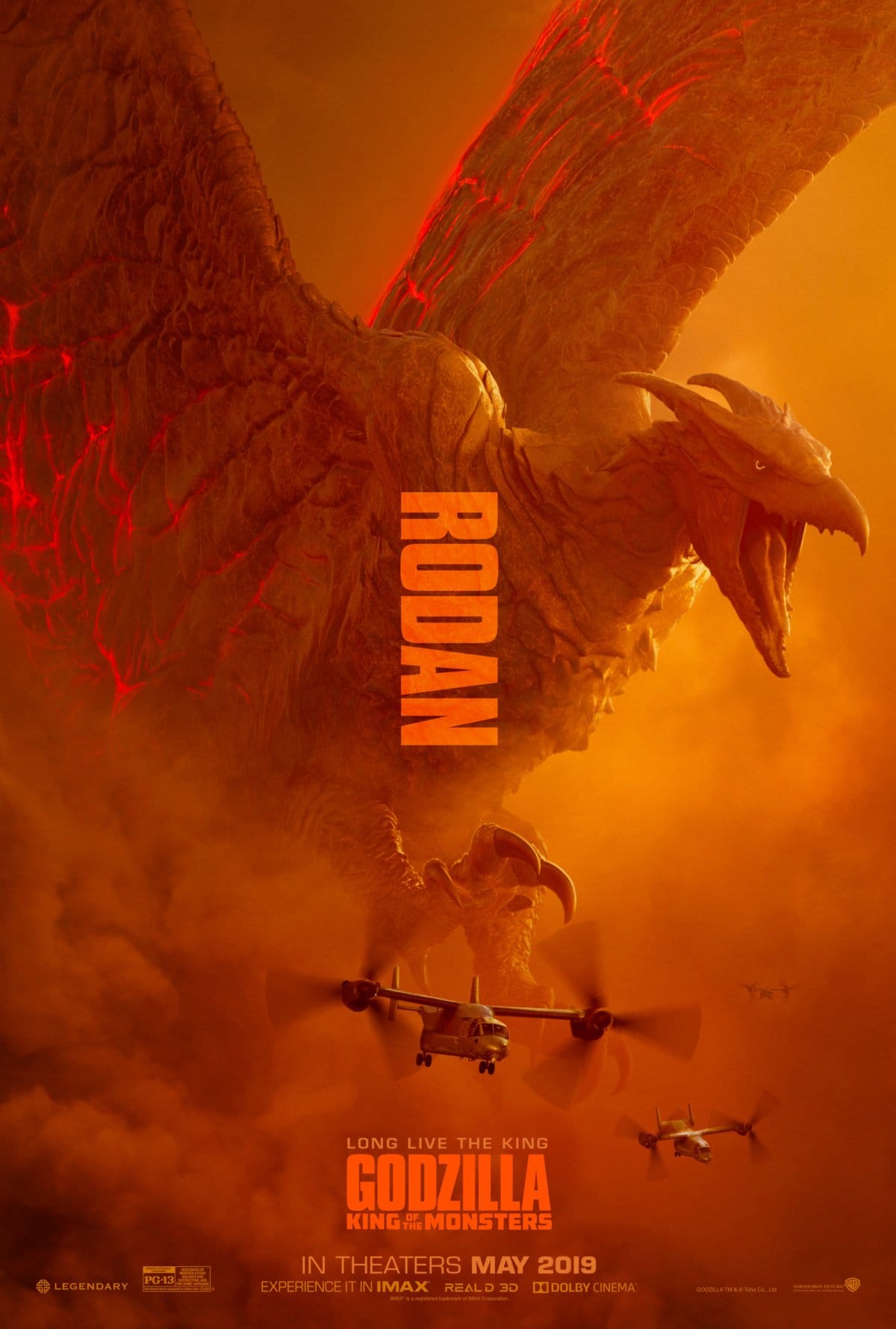 Mothra, Rodan en Ghidorah krijgen hun eigen poster voor Godzilla 2