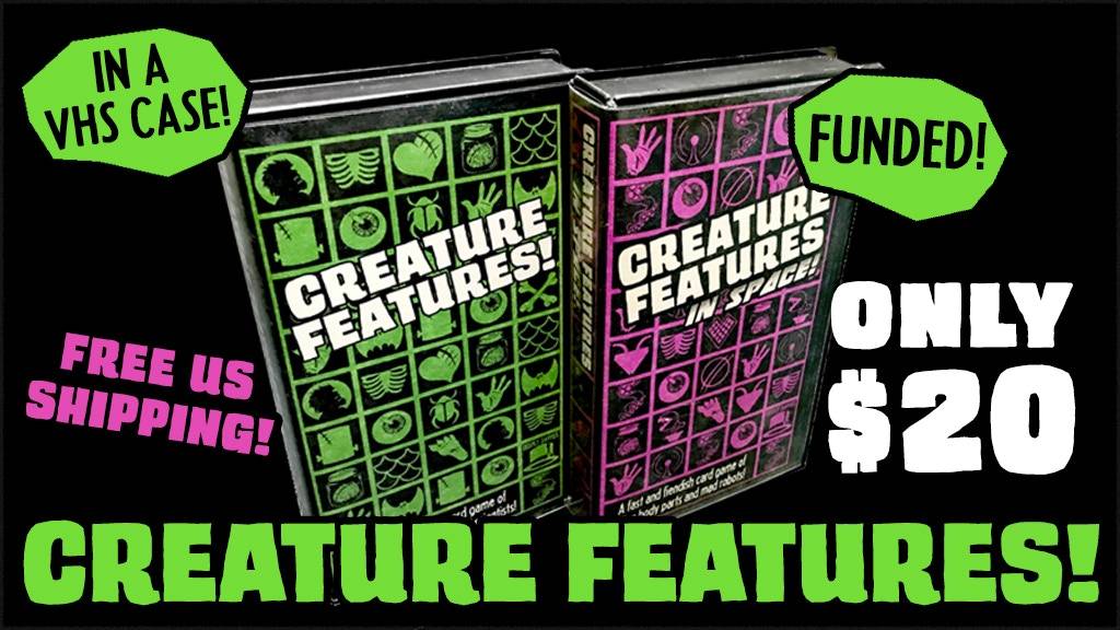 Horrorcrowdfunding: Creature Features, een kaartspel