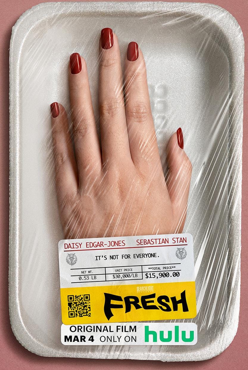 Horrorfilm met Sebastian Stan als 'unieke eter'. Kijk de trailer van 'Fresh'!