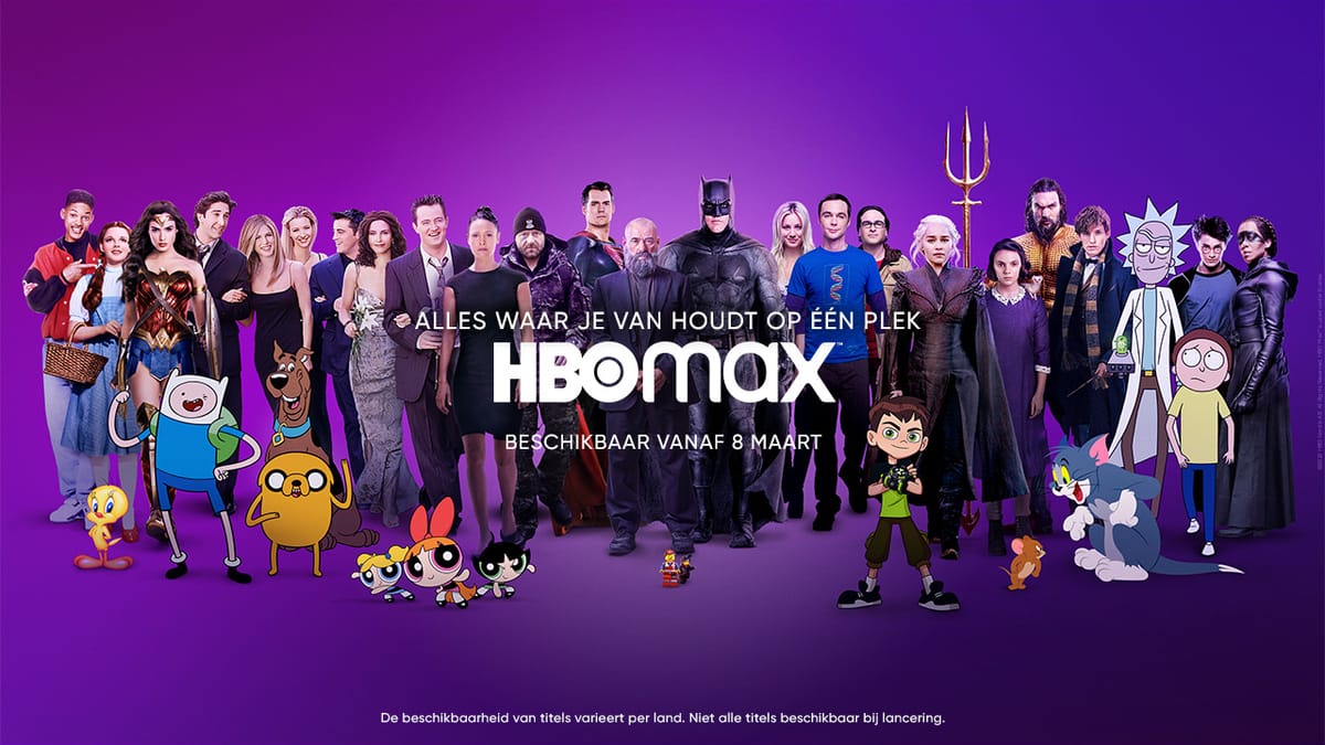 Streamingdienst HBO Max komt vanaf 8 maart naar Nederland