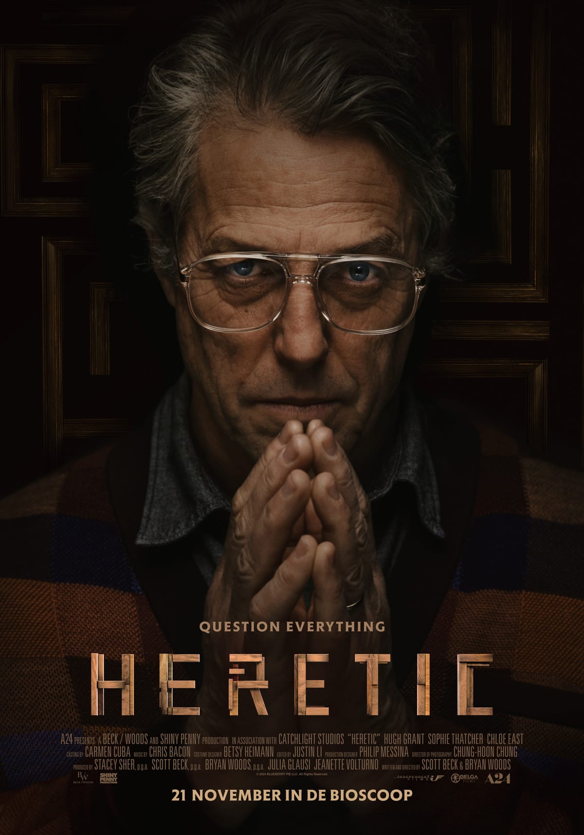 Nieuwe trailer van 'Heretic' met een filosofische Hugh Grant