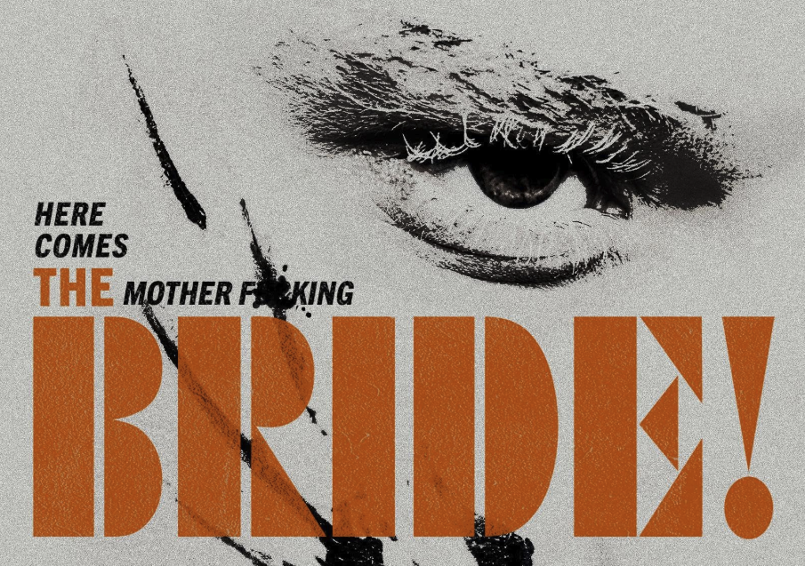 Gedeelte van poster van de film The Bride!