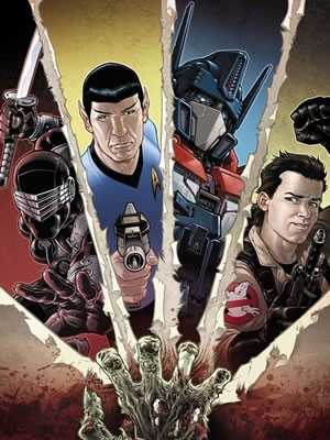 Zombies overvallen Star Trek, Transformers, Ghostbusters en G.I. Joe