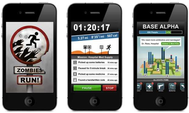 Zombies, Run! hardloopapplicatie voor Android en iPhone