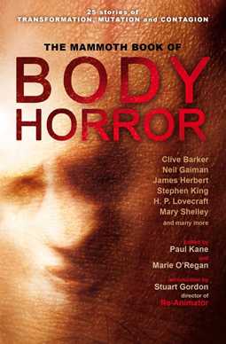 The Mammoth Book of Body Horror met Stephen King en Clive Barker