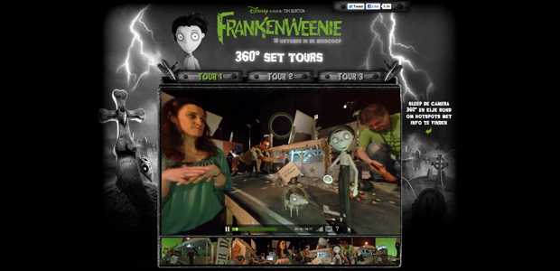 Interactief Frankenweenie setbezoek