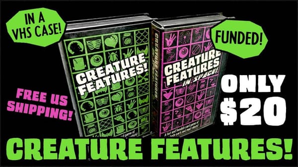 Horrorcrowdfunding: Creature Features, een kaartspel