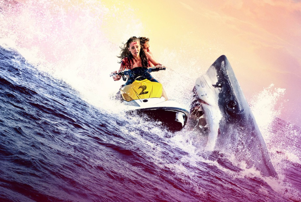 Haaienhorror op jetski's. Kijk de trailer 'Shark Bait'!