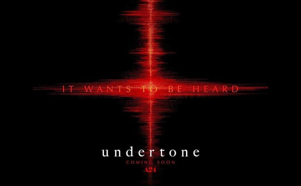 Poster van undertone / A24 - met de text 'it Wants to be heard'